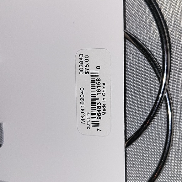 Michael Kors silver toned hoop - Picture 2 of 2